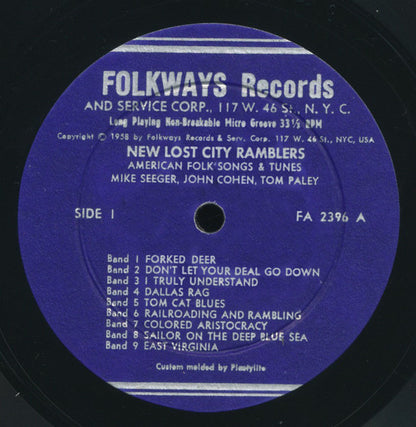 The New Lost City Ramblers : The New Lost City Ramblers (LP)