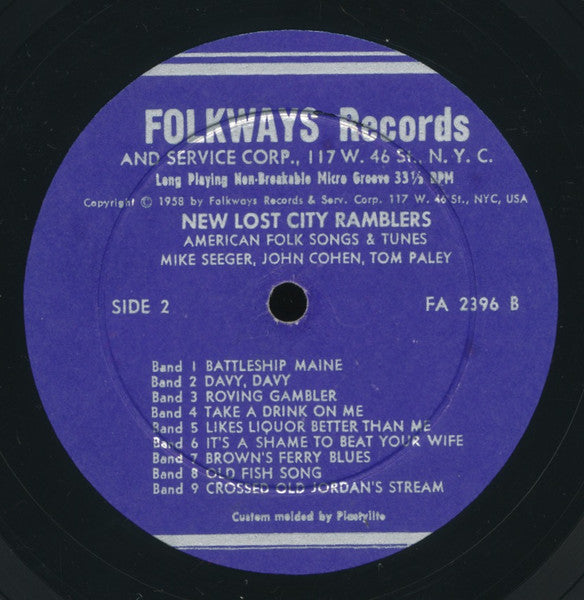 The New Lost City Ramblers : The New Lost City Ramblers (LP)
