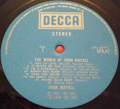 John Mayall : The World Of John Mayall (LP, Comp)