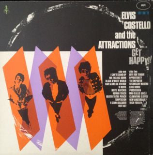 Elvis Costello & The Attractions : Get Happy!! (LP, Album)