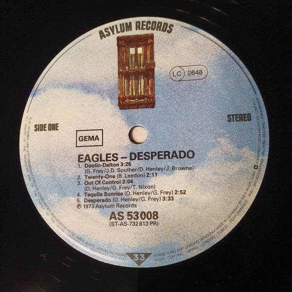 Eagles : Desperado (LP, Album, RE)