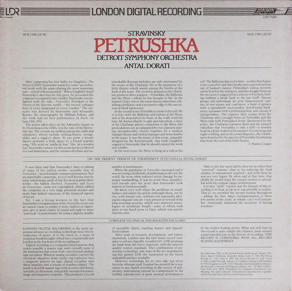 Igor Stravinsky, Antal Dorati, Detroit Symphony Orchestra : Petrushka (LP)