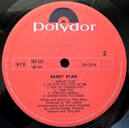 Barry Ryan : Barry Ryan (LP, Album)