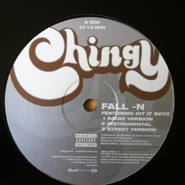 Chingy : Balla Baby / Fall-N (12", Promo)