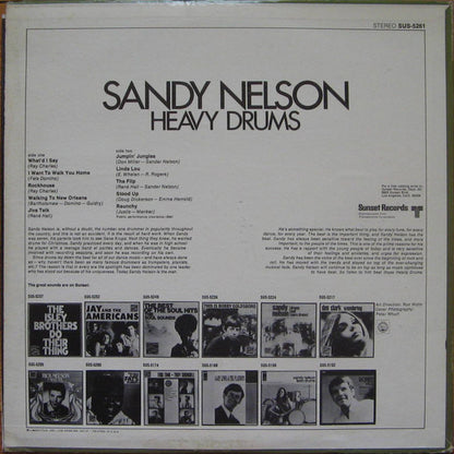 Sandy Nelson : Heavy Drums (LP, Comp)