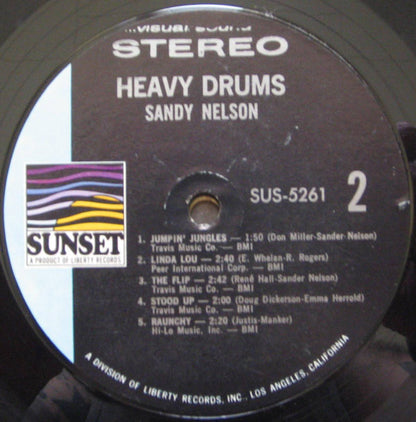 Sandy Nelson : Heavy Drums (LP, Comp)