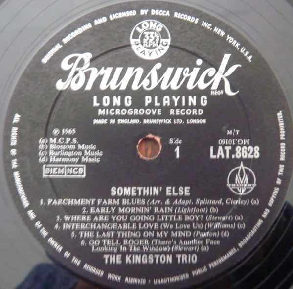 Kingston Trio : Somethin' Else (LP, Mono)