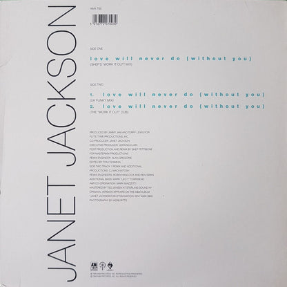 Janet Jackson : Love Will Never Do (Without You) (12", Ltd)