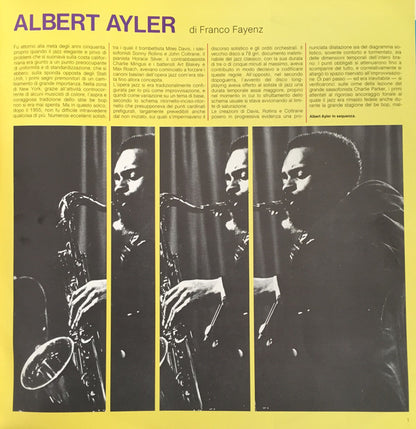 Albert Ayler : Albert Ayler (LP, Album, RE)