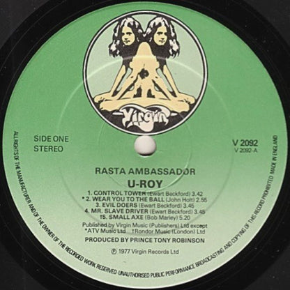 U-Roy : Rasta Ambassador (LP, Album)