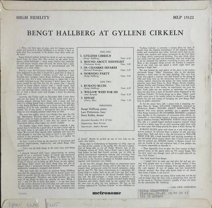 Bengt Hallberg : At Gyllene Cirkeln (LP, Album)