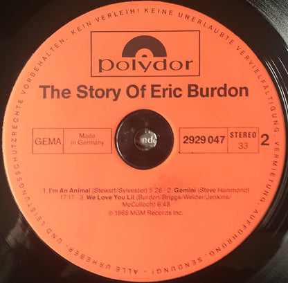 Eric Burdon : The Story Of Eric Burdon (2xLP, Comp)