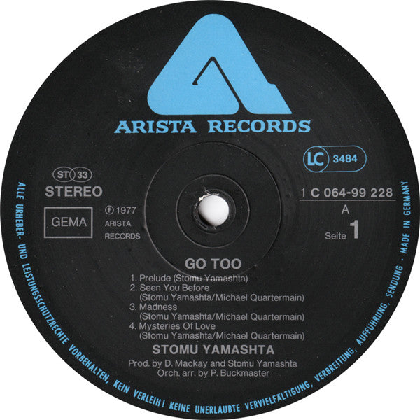 Stomu Yamashta's Go : Go Too (LP, Album)