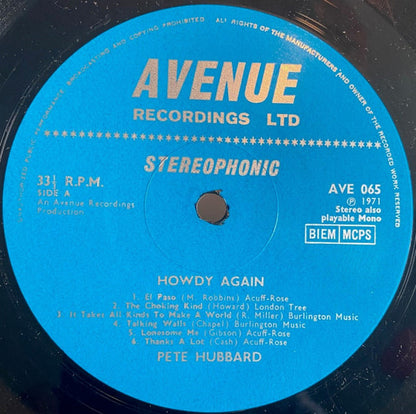 Pete Hubbard : Howdy Again (LP, Album)
