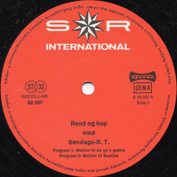 Ole Rasch, Steen Holkenov : Rend Og Hop Med Søndags-B.T. (LP)