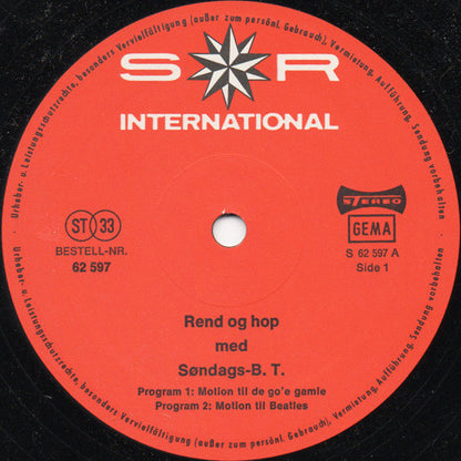 Ole Rasch, Steen Holkenov : Rend Og Hop Med Søndags-B.T. (LP)