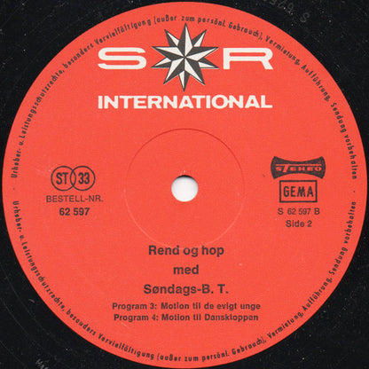 Ole Rasch, Steen Holkenov : Rend Og Hop Med Søndags-B.T. (LP)