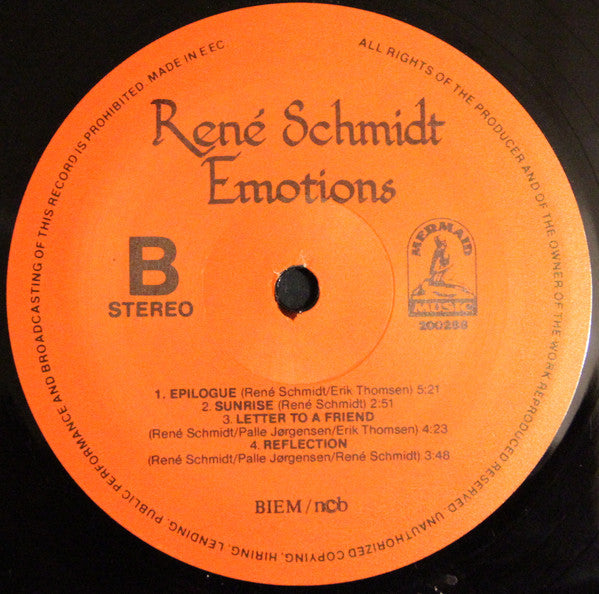 René Schmidt (2) : Emotions (LP, Album)