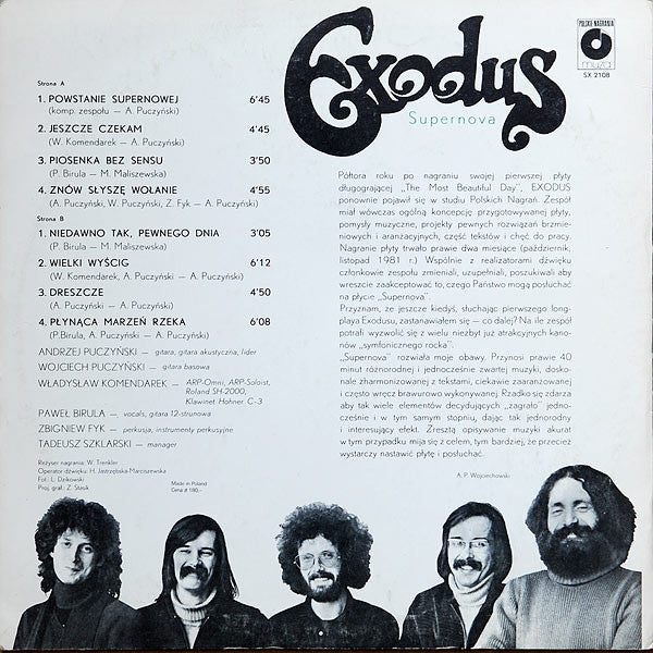 Exodus (7) : Supernova (LP, Album, RP)