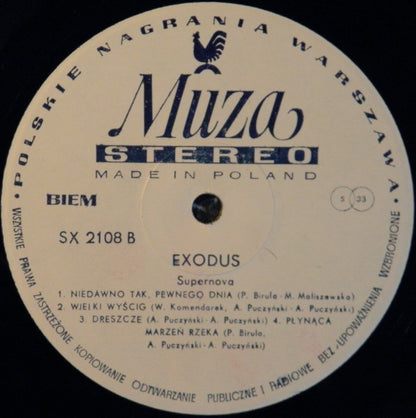 Exodus (7) : Supernova (LP, Album, RP)