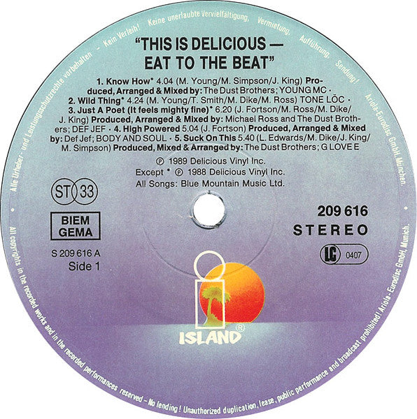 Various : This Is Delicious - Eat To The Beat (LP, Comp)