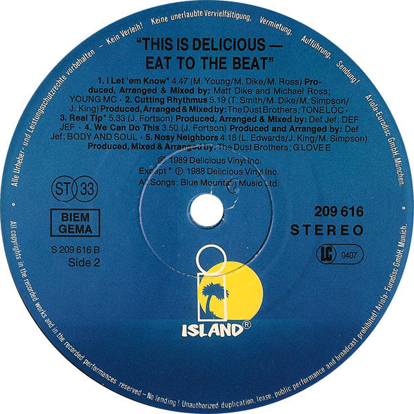 Various : This Is Delicious - Eat To The Beat (LP, Comp)
