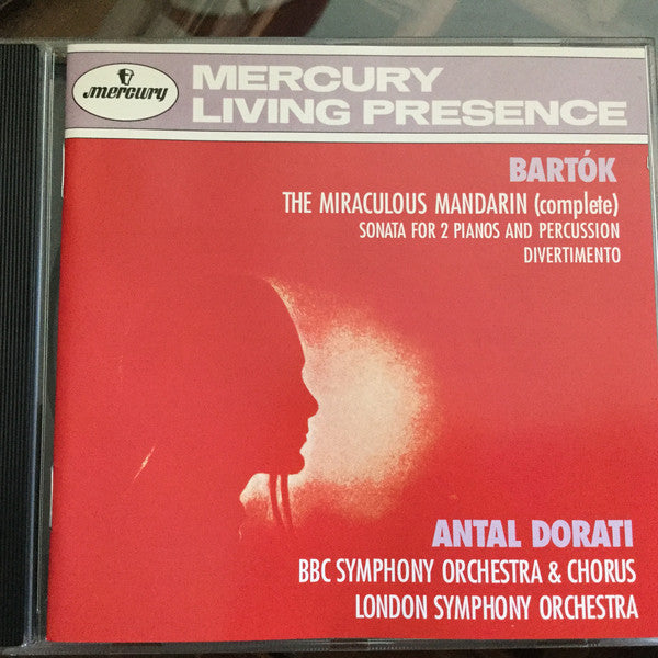 Béla Bartók, Antal Dorati, BBC Symphony Orchestra & BBC Symphony Chorus, London Symphony Orchestra : The Miraculous Mandarin (Complete) · Sonata For 2 Pianos And Percussion · Divertimento (CD, Comp)