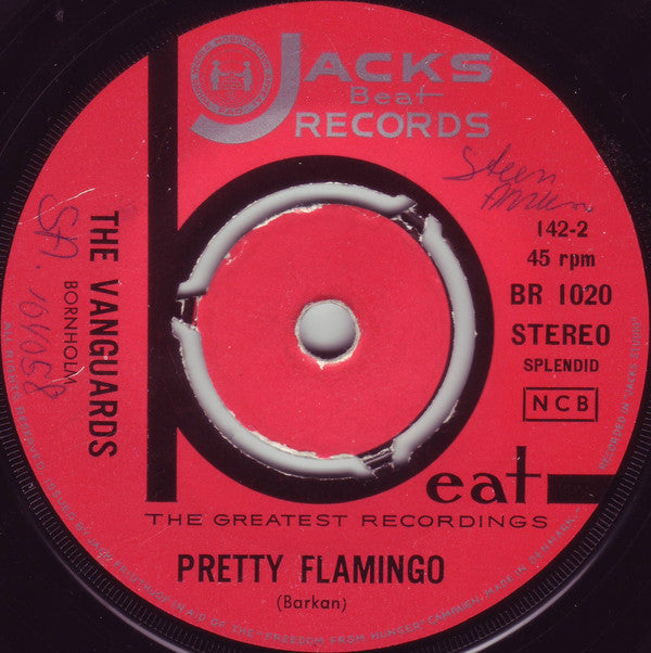 The Vanguards (5) : Pretty Flamingo / Sha-La-La-La-Lee (7")