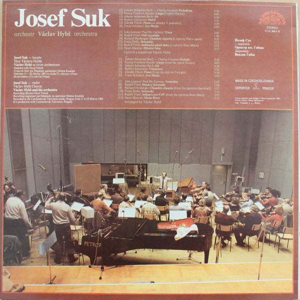 Josef Suk , Orchestr Václav Hybš Orchestra : Josef Suk • Václav Hybš Orchestra (LP, RP)