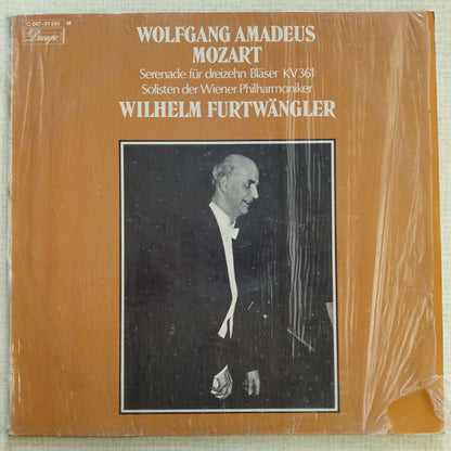 Wolfgang Amadeus Mozart – Solisten Der Wiener Philharmoniker, Wilhelm Furtwängler : Serenade Für Dreizehn Bläser KV 361 (LP, Mono, RE)