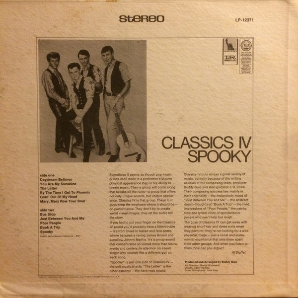 The Classics IV : Spooky (LP, Album)