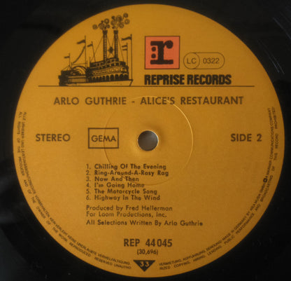 Arlo Guthrie : Alice's Restaurant (LP, Album)