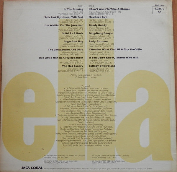 Ella Fitzgerald with Sy Oliver And His Orchestra : Volume 6, Ella & Sy 1949-1954 (LP, Comp)