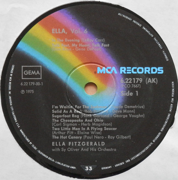 Ella Fitzgerald with Sy Oliver And His Orchestra : Volume 6, Ella & Sy 1949-1954 (LP, Comp)