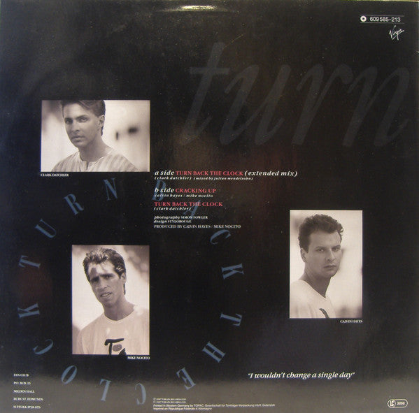 Johnny Hates Jazz : Turn Back The Clock (12", Single)