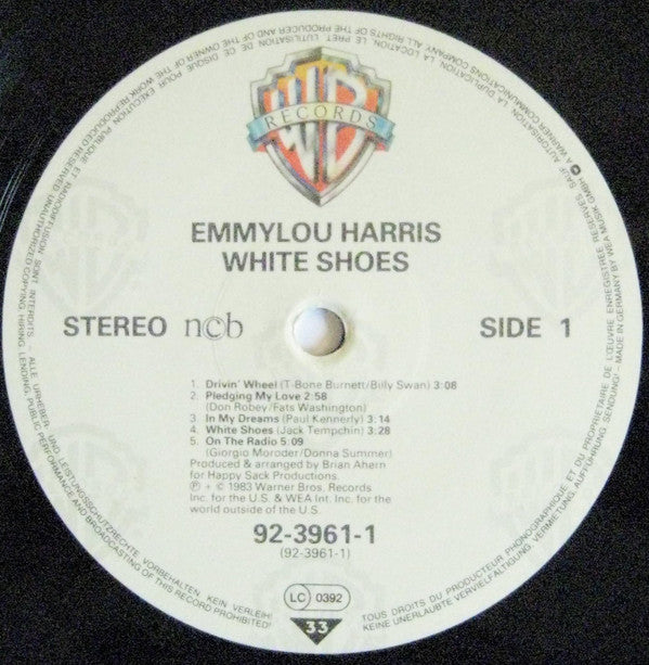 Emmylou Harris : White Shoes (LP, Album)