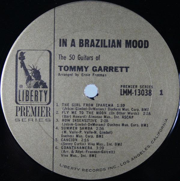 The 50 Guitars Of Tommy Garrett : In A Brazilian Mood (LP, Album, Mono)