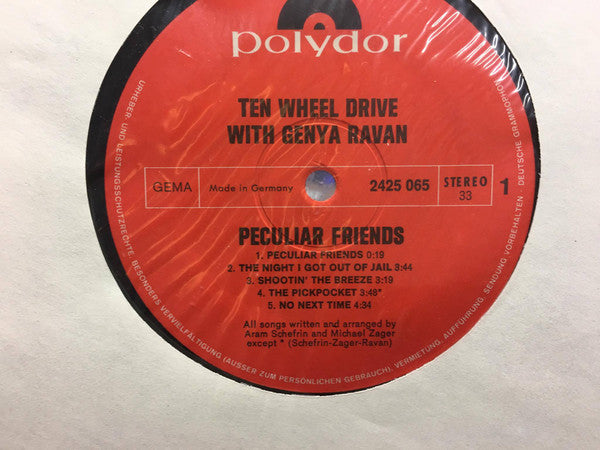 Ten Wheel Drive with Genya Ravan : Peculiar Friends (LP, Album)