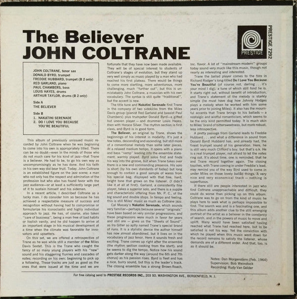 John Coltrane : The Believer (LP, Album)