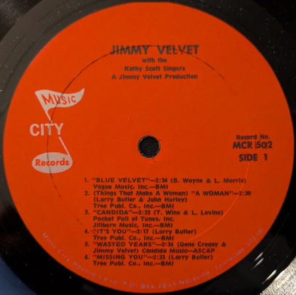Jimmy Velvet With The Kathy Scott Singers : Blue Velvet (LP, Album)