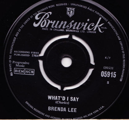 Brenda Lee : Is It True (7", Single)