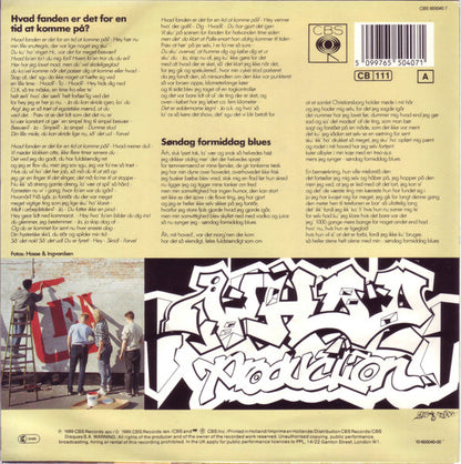 MC Einar : Hva' Fanden Er Det For En Tid At Komme På? (7")