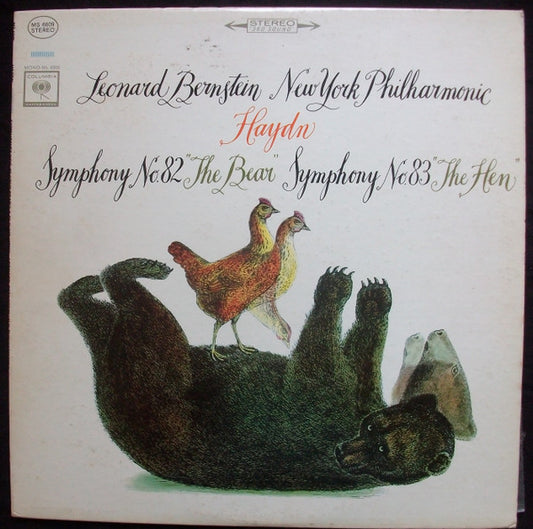 Joseph Haydn, New York Philharmonic, Leonard Bernstein : Symphony No. 82 "The Bear", Symphony No. 83 "The Hen" (LP)