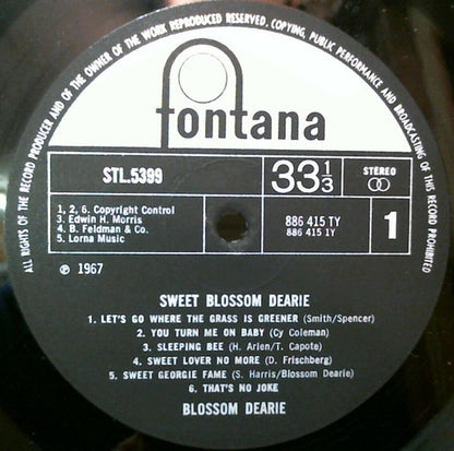 Blossom Dearie : Sweet Blossom Dearie (LP, Album)