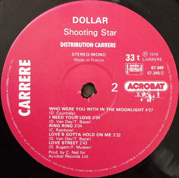 Dollar : Shooting Stars (LP, Album, Gat)