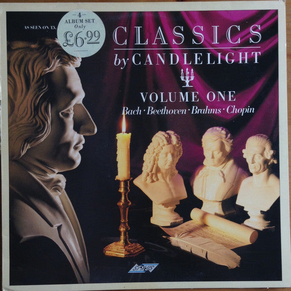 Johann Sebastian Bach • Ludwig van Beethoven • Johannes Brahms • Frédéric Chopin : Classics By Candlelight - Volume One (LP, Comp)