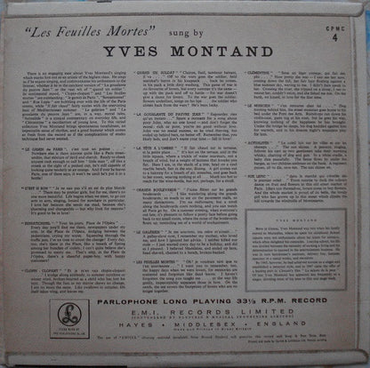 Yves Montand : Les Feuilles Mortes (LP, Comp)