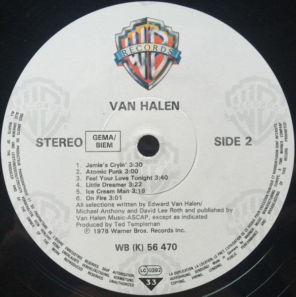 Van Halen : Van Halen (LP, Album, RE)