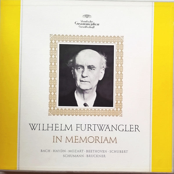 Wilhelm Furtwängler, Johann Sebastian Bach, Joseph Haydn, Wolfgang Amadeus Mozart, Ludwig van Beethoven, Franz Schubert, Robert Schumann, Anton Bruckner : In Memoriam  (6xLP, Mono + Box, Comp)