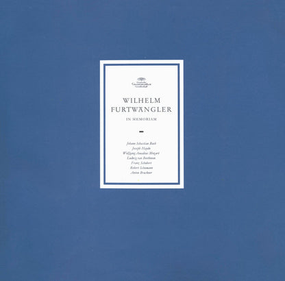 Wilhelm Furtwängler, Johann Sebastian Bach, Joseph Haydn, Wolfgang Amadeus Mozart, Ludwig van Beethoven, Franz Schubert, Robert Schumann, Anton Bruckner : In Memoriam  (6xLP, Mono + Box, Comp)